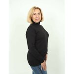 Лонгслив-боди с вырезом и длинным рукавом, цвет Черный, размер M - Изображение 1