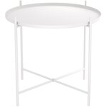 Стол Stone кофейный в гостиную прикроватный прозрачный красный круглый - Изображение 2