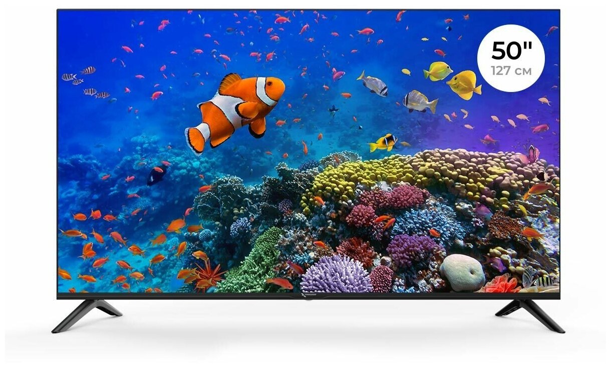 Телевизор Триколор 4K Ultra HD 50 Smart (+1 год подписки), черный H50u5500sa .