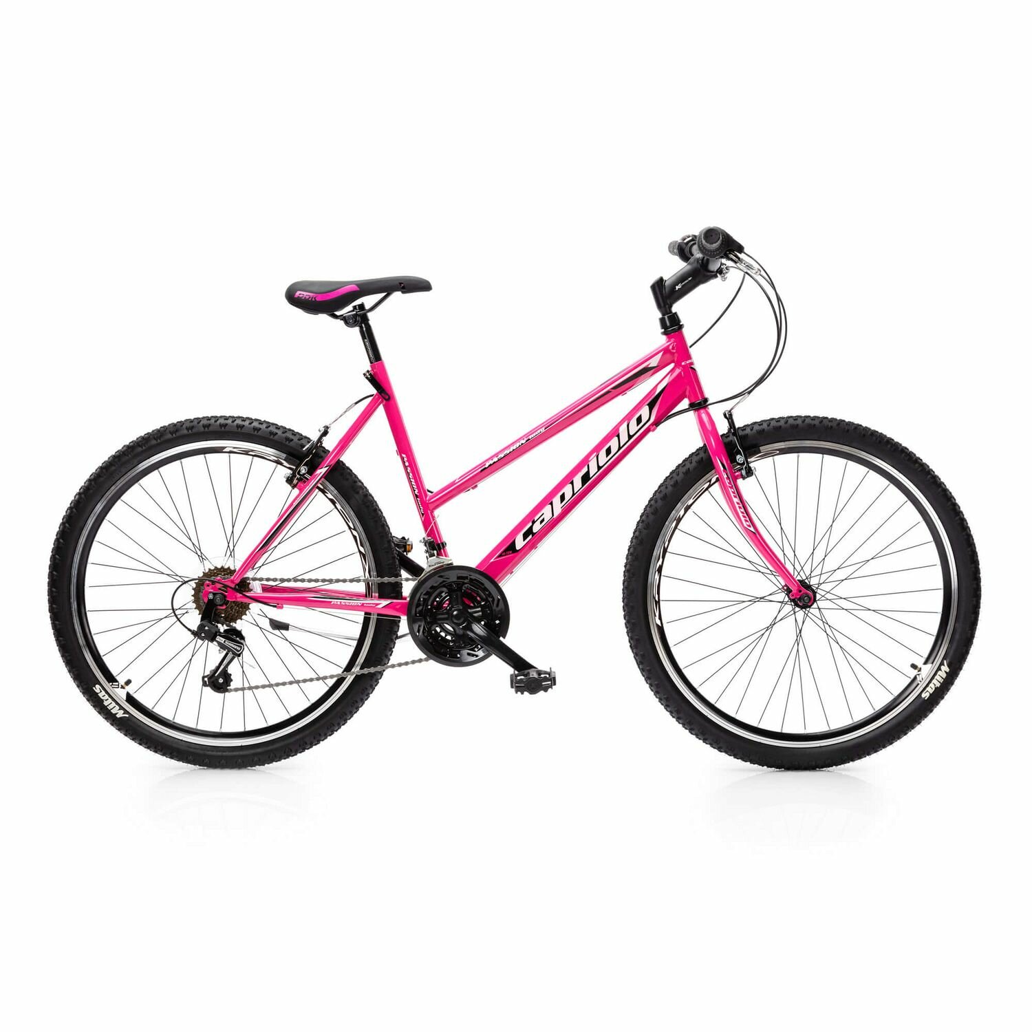 CAPRIOLO PASSION LADY 26'' (2023) (Велосипед CAPRIOLO MTB PASSION LADY, рама сталь 19'', колёса 26'' (фиолетовый-белый), 921381-19)