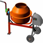 Бетоносмеситель QUATTRO ELEMENTI Gravity 180 (700 Вт, 180л, 27об/м, замес 90л, полиамидный венец), шт - Изображение 1
