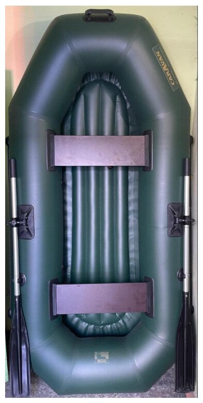 Гребная Caravan Лодка двухместная с надувным дном