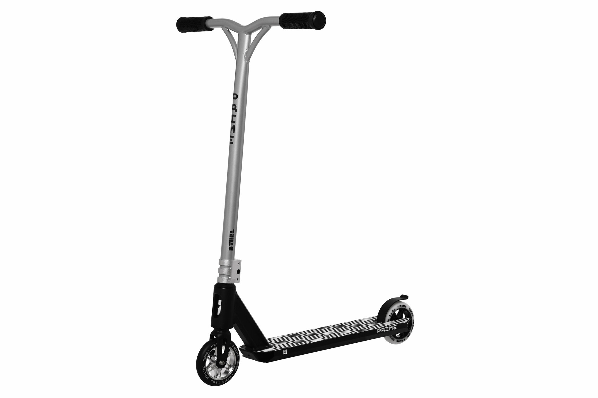 Трюковой самокат PRIME PARK, черный / Трюковый городской парк самокат для подростков, парковый стрит самокат