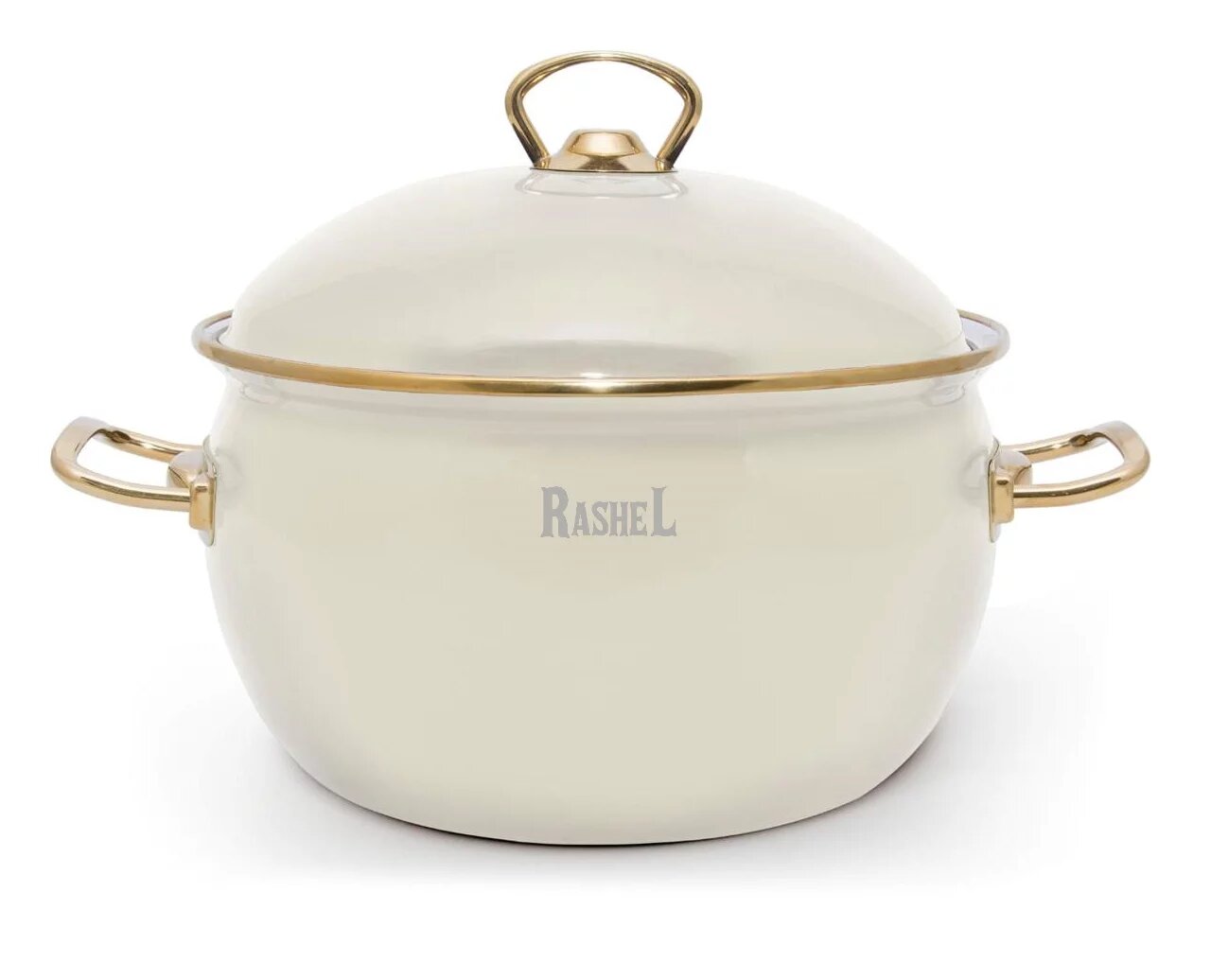 Кастрюля RASHEL эмалированная с крышкой