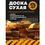 Строганная доска сухая 20x140x6000 мм - Изображение 1