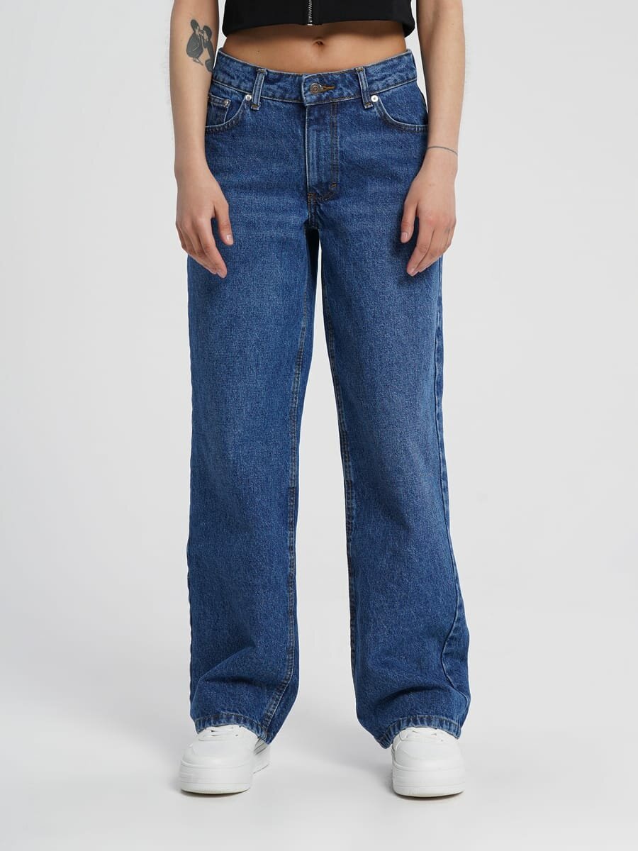 Широкие джинсы оверсайз твое, арт. B2335, голубой, L