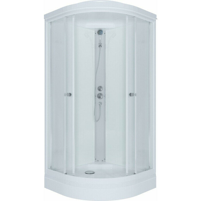 Душевая кабина Triton Ультра 90x90 задние стенки матовые, стекла прозрачные (Щ0000061843)