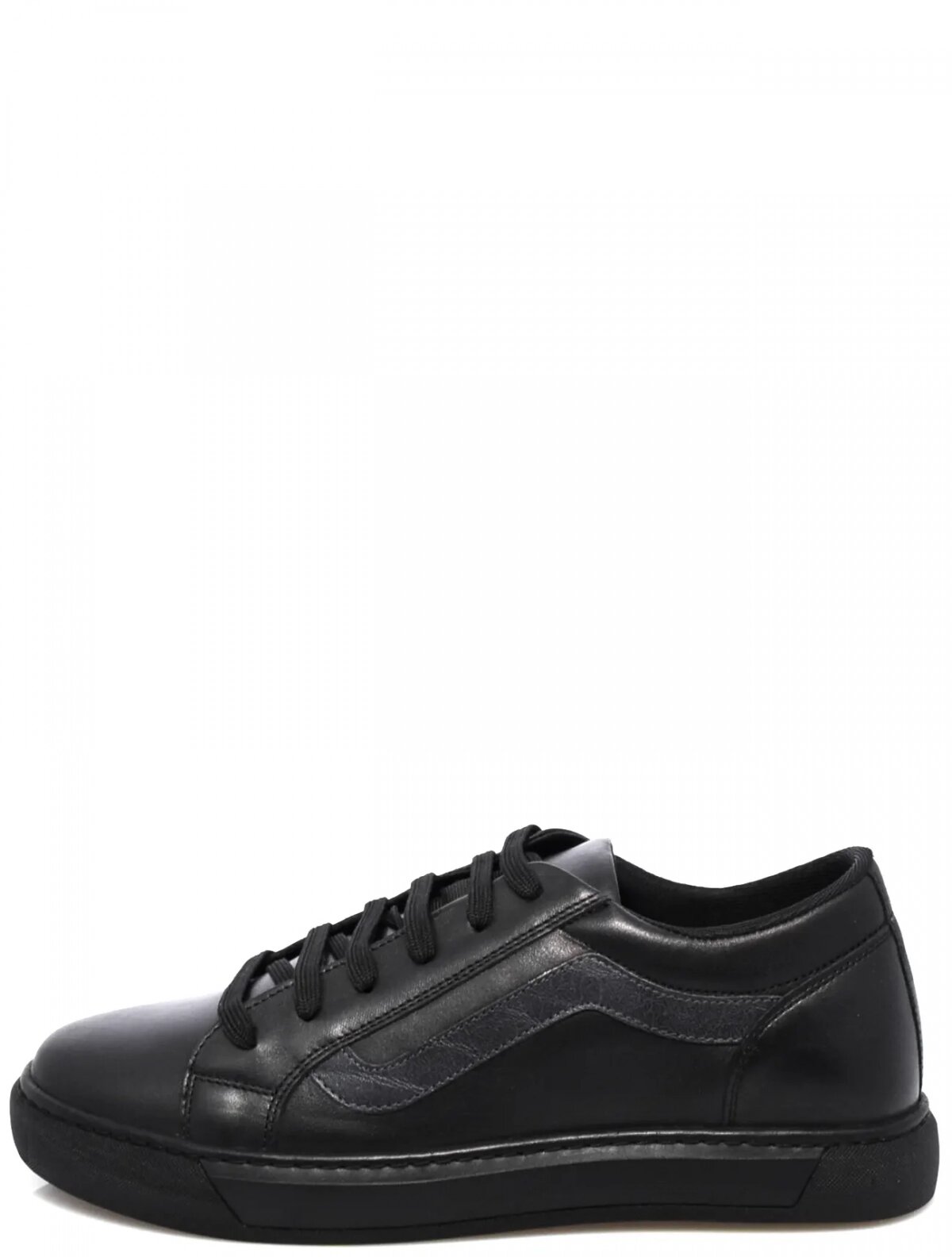 EDERRO 330-2292-1777V мужские кеды черный натуральная кожа