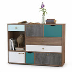 Комод К800, Дуб Венге/Сосна Лоредо, ЛДСП, с ящиками, для спальни, прихожей, гостиной, 800х830х440, ЭРА - Изображение 8