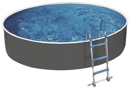 Морозоустойчивый бассейн Azuro Graphite круглый 5.0x1.2 м (без оборудования)