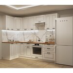 Кухонный гарнитур, столешница Тростник 38мм, Кухня Модена 280см Белый/Дуб Бирюзовый - Изображение 7