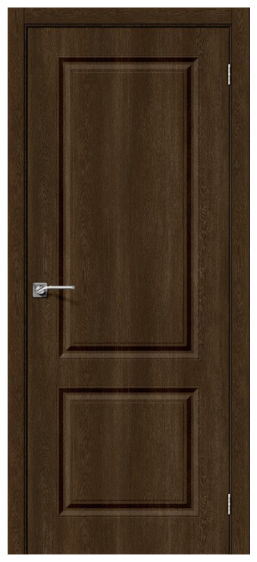 Межкомнатная дверь винил skinny Скинни-12 Dark Barnwood BRAVO