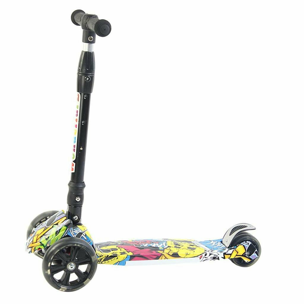 Самокат 3-х колесный (колесо 135мм) до 100кг пластик/алюминий