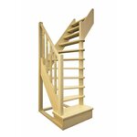 Лесенка Деревянная межэтажная лестница ЛЕС-91 - Изображение 1