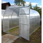 Теплица арочная «Йота» 2х4.1м (поликарбонат "Дачный" 3,8мм в комплекте) с шагом дуг 1м - Изображение 5