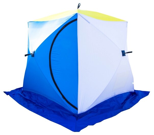 Палатка туристическая для рыбалки СТЭК КУБ 2 трехслойная (дышащая)