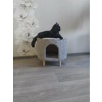 Пандус с регулировкой от 38 до 52 см высоты для собак и кошек, прикроватная лесенка ступенька для маленьких и средних пород - Изображение 1