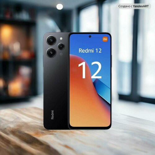 Xiaomi Redmi 12 8Gb/256Gb черный (midnight black) (NFC) (MediaTek Helio G88) EAC