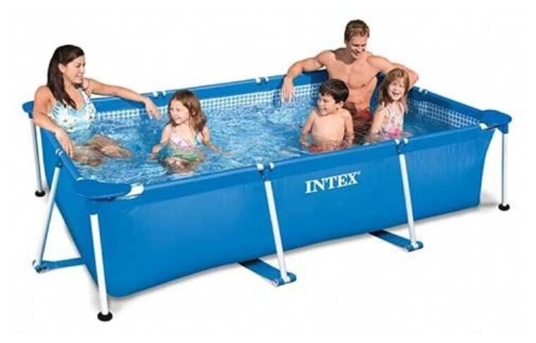 INTEX Бассейн Каркасный Rectangular Frame Pool 60 х 220 х 150 см