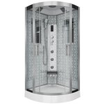 Душевая кабина Niagara Lux NG-7715WBK (90x90х210) низкий поддон стенки белые без крыши - Изображение 2