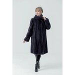 Дубленка авиатор короткая утепленная косуха весна , Reversal , JX23184R_Черный-белый-S - Изображение 3