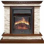 Flame Электрокамин RoyalFlame Line 60 серый мрамор с очагом Vision 60 LED, обогрев, пульт ДУ - Изображение 1