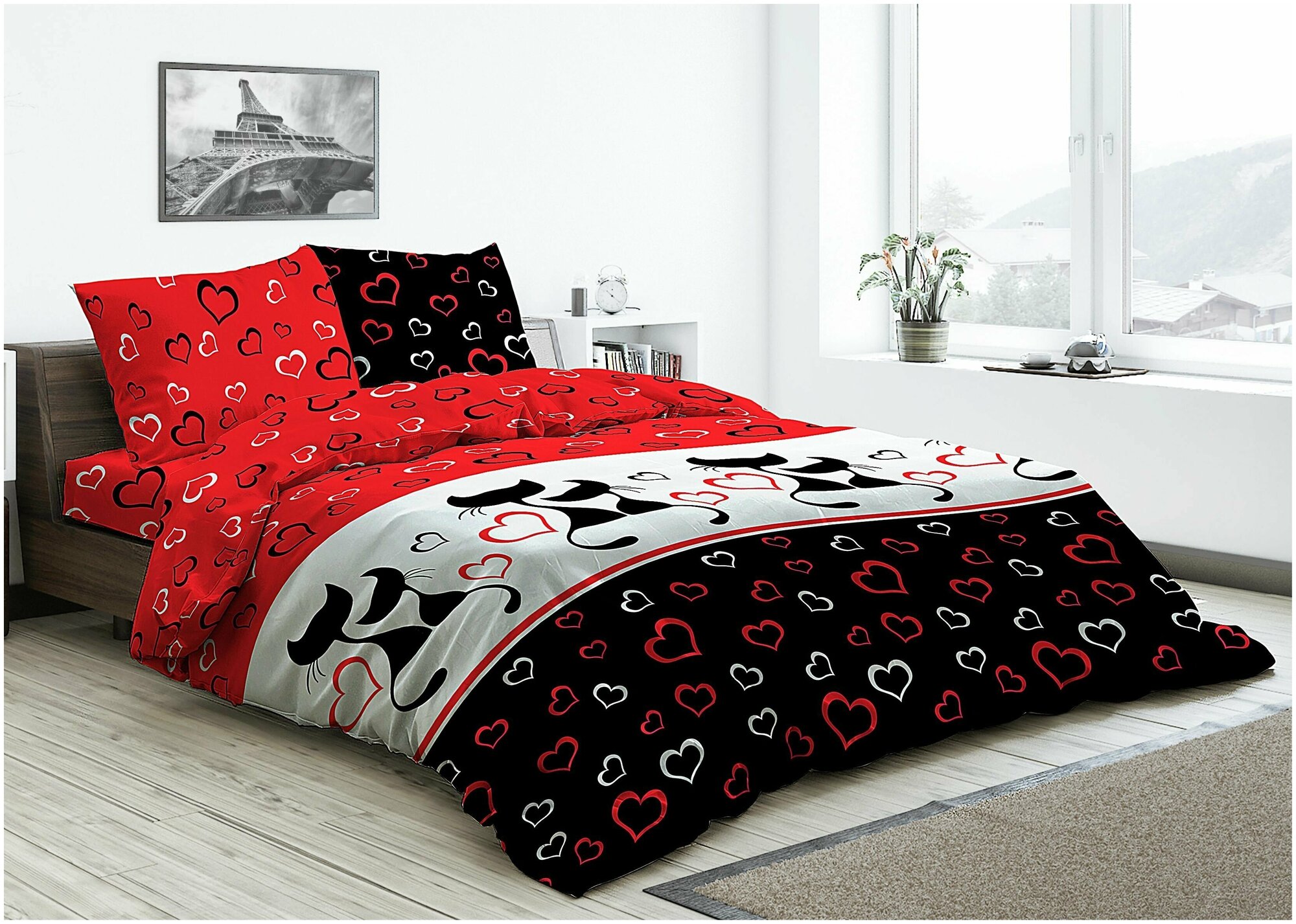 Постельное белье 2х спальное с евро простынью поплин премиум 100% хлопок, 2 наволочки 70*70 ШУЙСКИЕ СИТЦЫ