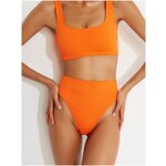 Купальник женский раздельный в рубчик ModSun зеленый размер L - Изображение 1