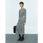 Платье длины мини с вырезом и коротким рукавом, цвет Черный, размер XS 02411819F331 - Изображение 8