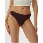 Трусы женские стринги из хлопка MiNiMi Basic String, размер 46=M, обхват бёдер 96-100, цвет Blu notte=Тёмно-синий - Изображение 5