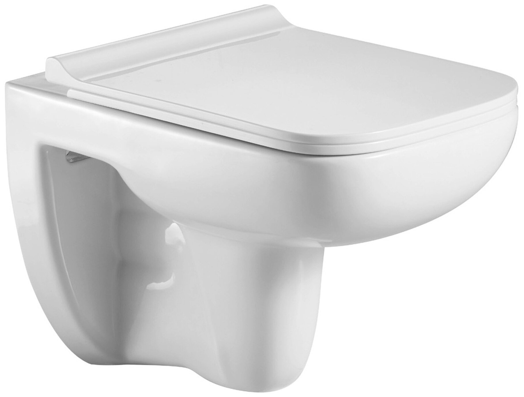Чаша унитаза подвесная WELTWASSER Kehlbach 004 GL-WT с горизонтальным выпуском