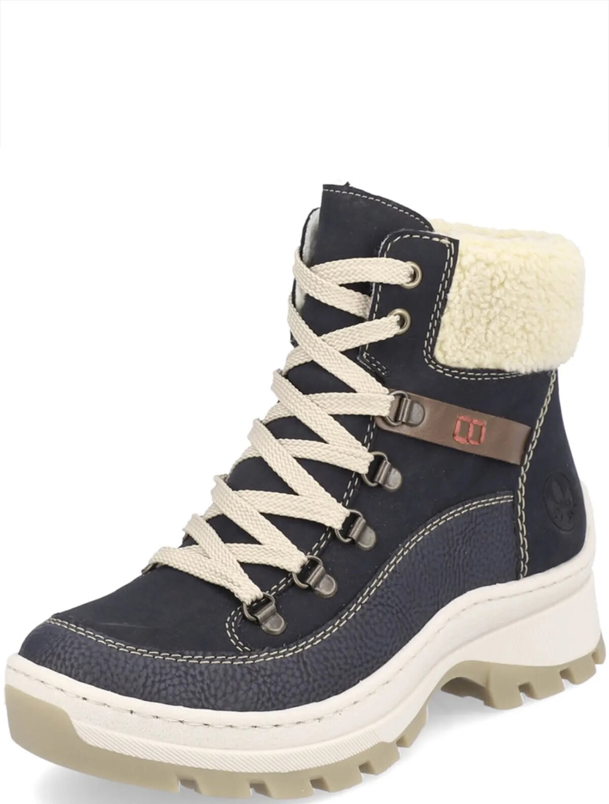 Rieker X9338-14V женские ботинки синий искусственная кожа зима, Размер 38