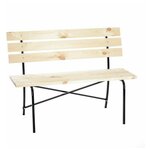 Скамейка дачная LAKSI 1,4 м , дерево/металл - Изображение 2